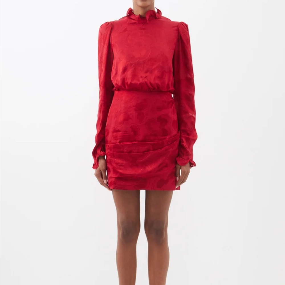 Saloni Red mini B dress size 2US